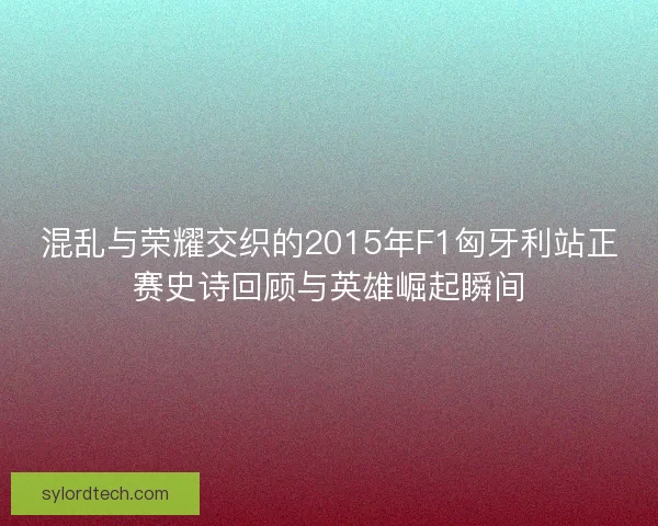 混乱与荣耀交织的2015年F1匈牙利站正赛史诗回顾与英雄崛起瞬间 混乱与荣耀交织的2015年F1匈牙利站正赛史诗回顾与英雄崛起瞬间