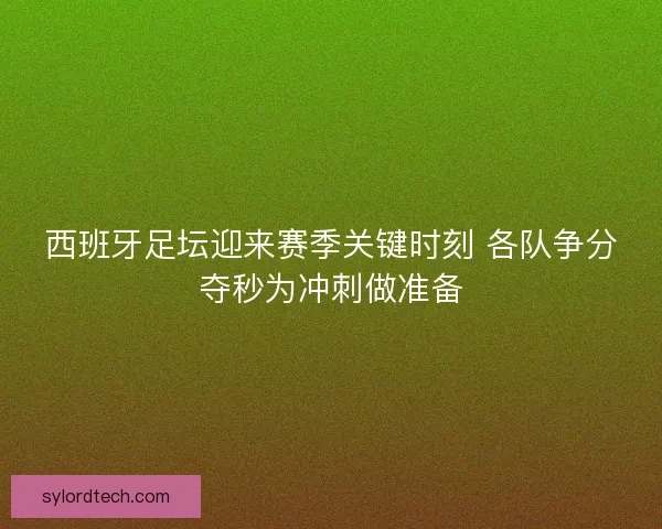 西班牙足坛迎来赛季关键时刻 各队争分夺秒为冲刺做准备 西班牙足坛迎来赛季关键时刻 各队争分夺秒为冲刺做准备